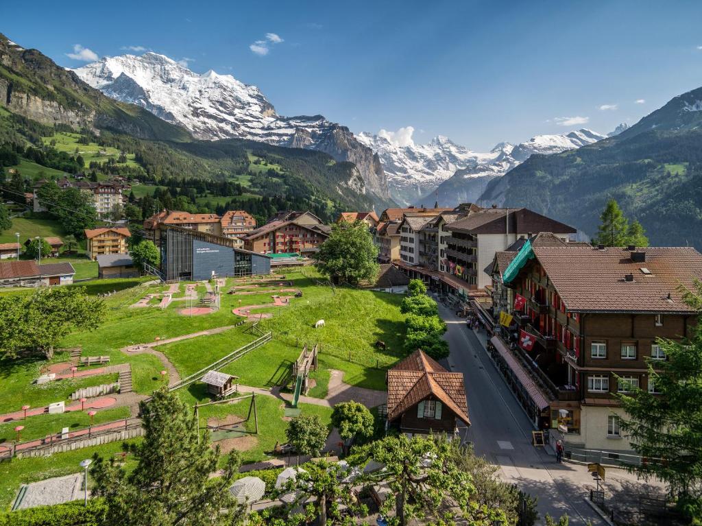 Hotel Schoenegg Wengen Quarto foto
